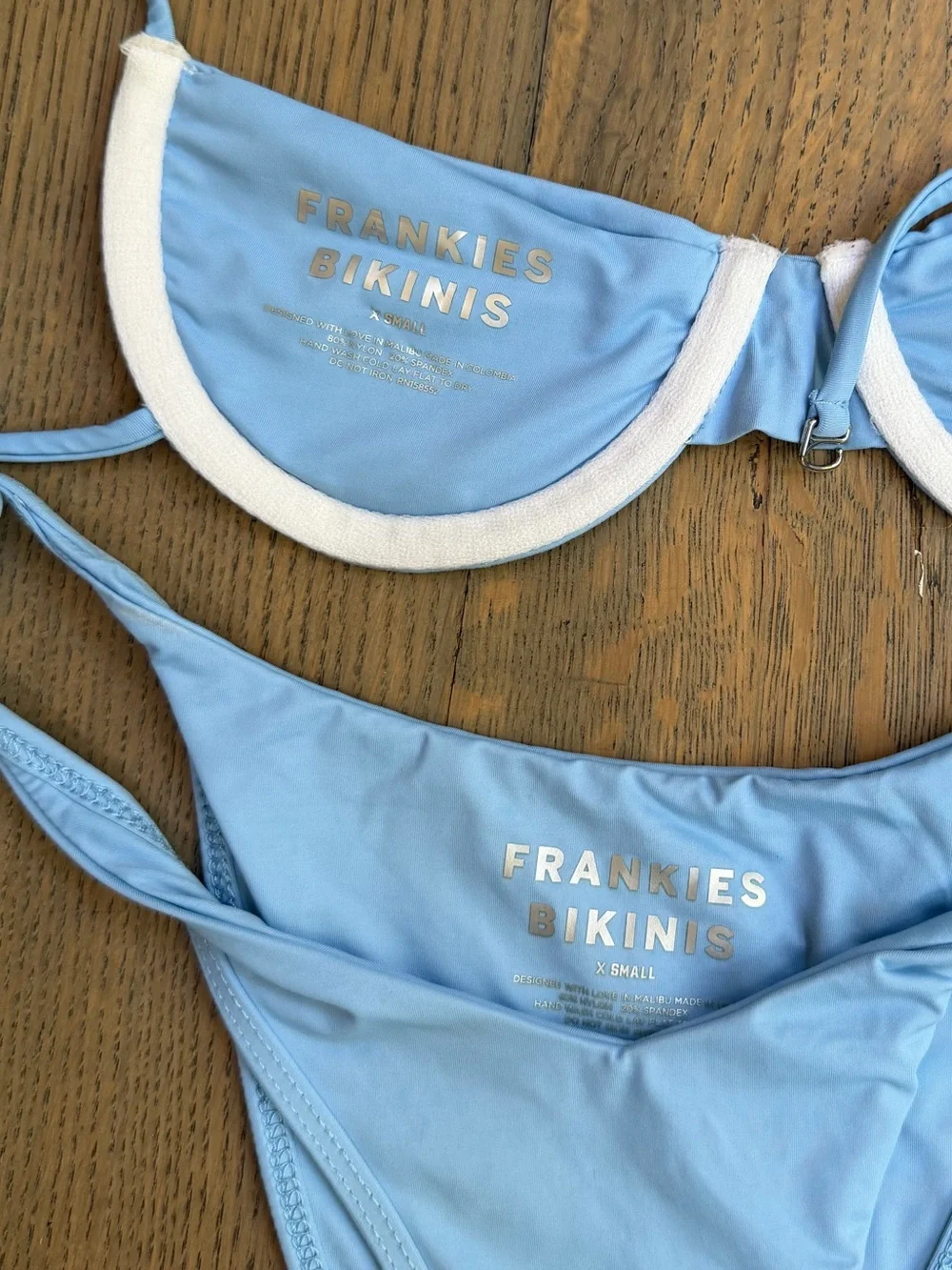 Frankie's Bikinis Sky Blue Tie-Side Two-Piece Bikini